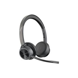 Poly 77Z00AA Auriculares Inalámbricos Voyager 4320 para Microsoft Teams con Adaptador USB BT700, Micrófono, Bluetooth, Negros, Soporte de Carga