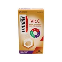 Leotron Vitamina C 36 Comprimidos Efervescentes: Triple Acción Defensas con Zinc y Selenio, Sabor Naranja, Para 36 Días Precio: 16.5. SKU: B1JD6CW46H