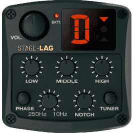 LAG Guitarra Acústica Parlor A/E Tramontane 98 Caoba Sólida Electroacústica