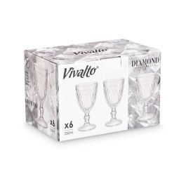 Copa Diamante Transparente 330 ml Vivalto - Vidrio, 8.8x16.7x8.8 cm (24 Unidades) Copa Diamante Transparente 330 ml Vivalto - Vidrio, 8.8x16.7x8.8 cm (24 Unidades)