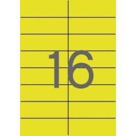 Apli Etiquetas Adhesivas 105x37 mm C-Rectos 16 X 20H Amarillo Fluorescente Inkjet Láser Pack 320 uds Precio: 9.68999944. SKU: S8400856