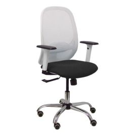 Silla Piqueras Y Crespo Cilanco Blanca Uso Intensivo Brazos Regulables Mecanismo Sincro Con Regulador De Tension Refuerzo Lumbar Regulable Base Cromada Ruedas Parquet Respaldo De Malla Blanca Y Asiento Tapizado Bali Negro Precio: 312.59000003. SKU: S5703707