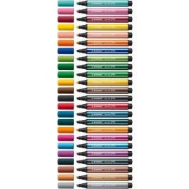 Estuche Arty con 6 Colores-Rotulador Premium con Punta Biselada Pen 68 Max Stabilo 768/06-21