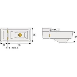Abus 3010 W KD EK Cerradura de Seguridad Universal para Ventanas y Puertas, con Cerrojos Sólidos y Diseño Discreto.