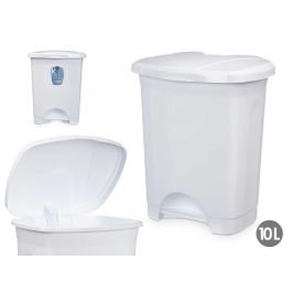 Papelera de Pedal Blanco 10L 27x33x22 cm - Arte Regal (8 Unidades) Precio: 43.99000012. SKU: B1CKBYNGMG