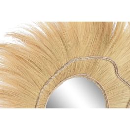DKD Home Decor Espejo Balines Rayung Natural Hecho a mano 110 x 110 cm Decoración Hogar