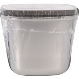 Fiambrera hermética rectangular de acero inoxidable 450 ml - Quttin (12 Unidades) Fiambrera hermética rectangular de acero inoxidable 450 ml - Quttin (12 Unidades)