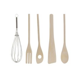 Utensilios Basicos DKD Home Decor Blanco Natural 10.5 x 12 x 10.5 cm Set de 6