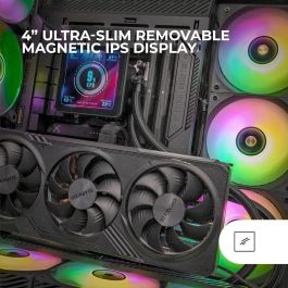 Mars Gaming ML-VISIONPRO360 Refrigeración Líquida AIO 360mm, Pantalla IPS 4", ARGB, TDP 600W Intel/AMD, Negro