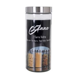 Anna Tarro de Vidrio con Tapa de Acero 2.20 Litros (12 Unidades)