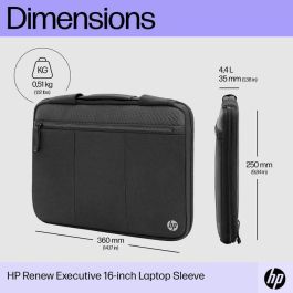 Funda HP Renew Executive para Portátiles hasta 14.1"/ Negro Funda HP Renew Executive para Portátiles hasta 14.1"/ Negro
