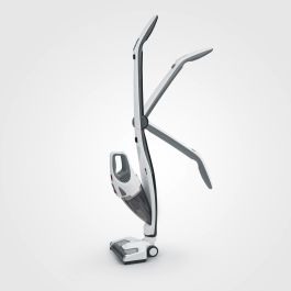 Severin HV 7173 Aspirador Escoba 2 en 1 Sin Cable Seco 120W, con Batería de Litio y Autonomía de 35 minutos, Colores Blanco y Negro