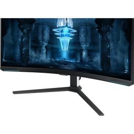 Samsung LS32BG850NPX Monitor Gaming 32 Pulgadas, 4K UHD, Mini-LED, Quantum HDR 2000, 240Hz, 1ms, Curvo 1000R, Freesync Premium Pro, G-Sync Compatible, Blanco
