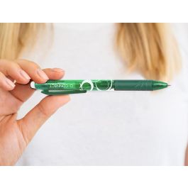 Boligrafo Q-Connect Retractil Borrable 0,7 mm Color Verde 10 unidades