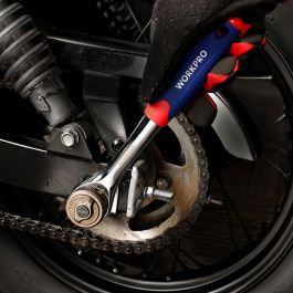 Workpro Carraca 3/8" double drive azul/rojo