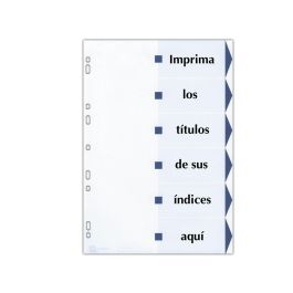 Avery Índices Separadores 12 Pestañas Personalizadas Index Maker Sin Agujeros 222x297 mm Blanco