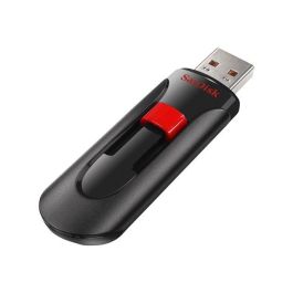 SanDisk Memoria USB 2.0 Cruzer Glide 32 GB, Diseño Retráctil, Seguridad con Cifrado AES-128, Compatible Windows/Mac