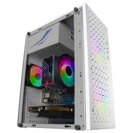 Mars gaming Caja Ordenador Minitorre Mccore Matx MicroATX Mini-ITX con Iluminación RGB y Ventana Lateral