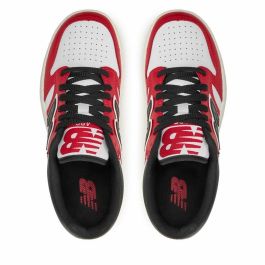 Zapatillas Deportivas Infantiles New Balance 480 Blanco Rojo Negro