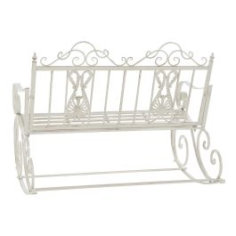 Mecedora DKD Home Decor Metal Aluminio Blanco (118 x 90 x 92 cm) Mecedora DKD Home Decor Metal Aluminio Blanco (118 x 90 x 92 cm)