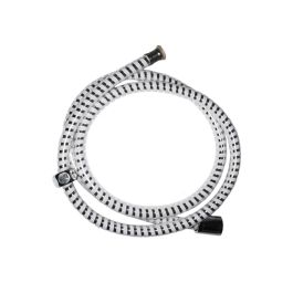 Edm Flexo de ducha flexible PVC blanco/cromo 1,5 m