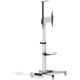 TooQ Soporte de Suelo Inclinable Ajustable con Ruedas FS1870M-B para TV de 37-70 Pulgadas hasta 50kg