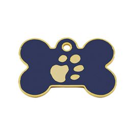 Placa identificativa para collar Imarc Bone Azul Dorado Precio: 11.68999997. SKU: B1ADPTTPTZ