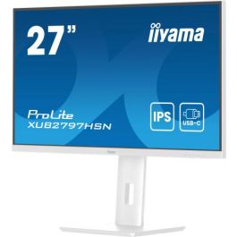 iiyama Monitor XUB2797HSN-W2 27" Full HD USB-C, LAN, DP-OUT (Dock) Blanco