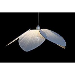 DKD Home Decor Lámpara de Techo Urban de Metal y Lino, Blanca, con 5 Hojas, E27 50W, 70x70x16 cm (Pack de 4 Unidades) Precio: 137.98999962. SKU: S3040156