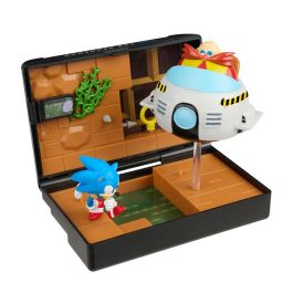 CONSOLE HEROES Diorama Mega Drive Sonic the Hedgehog, Console Heroes, se abre para formar un diorama con bandeja de cartuchos, edad +8 años