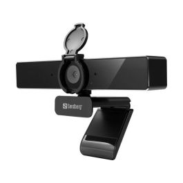 Sandberg Webcam Pro Remote 4K, USB-C/A, Enfoque Automático y Control Remoto para Videoconferencias