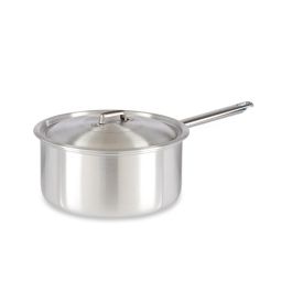 Kinvara Cazo de Aluminio con Tapa 22 cm, Capacidad 4 L, Apto para Gas y Horno, Color Plata