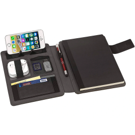 Carchivo Carpeta Portafolios Carchivo Venture DIN A5 con Cuaderno y Soporte Smartphone, Gris