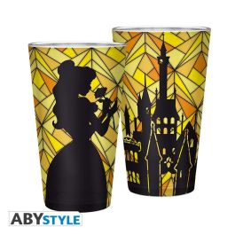 Abystyle Vaso Disney La Bella y la Bestia Set x2 Vidrio 400ml con Bella King Size