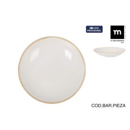 La Mediterranea Plato Hondo "Milkycream", Diametro 22.6 cm, 4.6 cm de Alto, Modelo Md (12 Unidades) Precio: 73.689. SKU: B1CZMZ9EGM