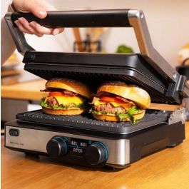 Cecotec 03099 Parrilla Eléctrica de Contacto Negro y Acero Inoxidable 2000 W