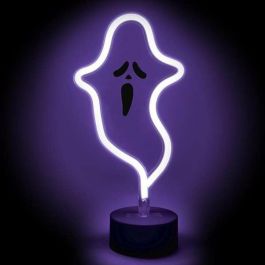 Fantasma con soporte y luz neon 13x28 cm Fantasma con soporte y luz neon 13x28 cm