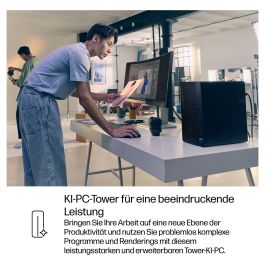 HP EliteDesk 8 TWR G1i CU5-235 PC de sobremesa 32GB RAM 512GB SSD NVIDIA RTX A4000 Windows 11 Pro WLAN