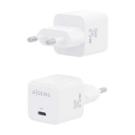 AISENS - CARGADOR GaN 25W, 1xUSB-C PD3.0 QC4.0, BLANCO AISENS - CARGADOR GaN 25W, 1xUSB-C PD3.0 QC4.0, BLANCO