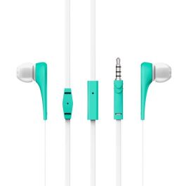 Energy Sistem Auriculares Intrauditivos Style 1 Menta con Micrófono y Cable Plano para Smartphone