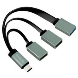 LogiLink UA0315 Hub USB 3.1 Type-C de 3 Puertos, Velocidad 5000 Mbit/s, Negro y Gris Precio: 25.9182. SKU: B1AG3SDAHB