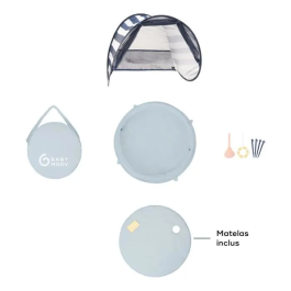 Babymoov Zona de Juegos Aquani Mariniere Anti-UV SPF 50+ 3 en 1 para Bebé