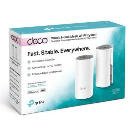 TP-Link Deco E4 Sistema Wi-Fi Malla (2 Unidades) Doble Banda 2.4/5 GHz Wi-Fi 5 (802.11ac) 1167 Mbps Blanco y Gris
