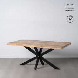 Mesa Comedor Natural-Negro Madera-Hierro 180 X 90 X 79 cm Precio: 560.0001. SKU: B1G5A73BN8
