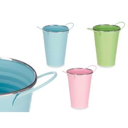 Cubo Alto con Asas Zig Zag Filo Plata - Ibergarden 20.5x22x15 cm, Metal, Colores Surtidos (24 Unidades) Precio: 73.50000042. SKU: B1HTL8X98C