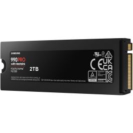 Samsung 990 PRO M.2 NVMe SSD 2TB PCIe 4.0 con Disipador de Calor 7450 MB/s Lectura para PC