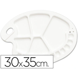 Liderpapel Paleta Plástico Ovalada 17 Huecos Diestros 30x35 cm Precio: 3.95000023. SKU: B1F8SLSSPQ