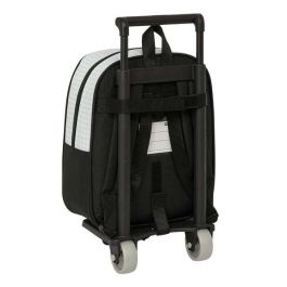 Mochila Escolar con Ruedas Real Madrid C.F. Blanco Gris 22 x 27 x 10 cm