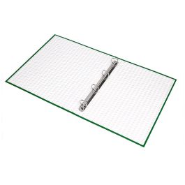 Carpeta De 4 Anillas 40 mm Mixtas Liderpapel Folio Carton Forrado Paper Coat Verde