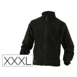 Deltaplus Chaqueta Polar con Cremallera y 2 Bolsillos, Lana Poliéster 280 g/m², Negro, Talla 3XL Precio: 40.49999954. SKU: B1FRQNQS3L
